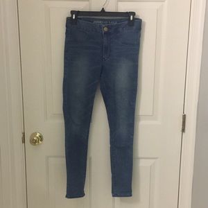 High Waisted Dark Washed Jeggings